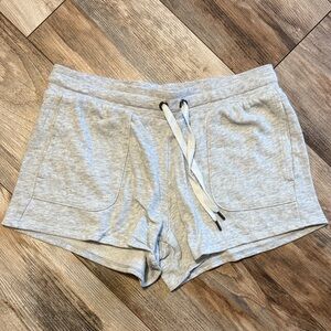 Stars Above Light Gray Athletic Shorts